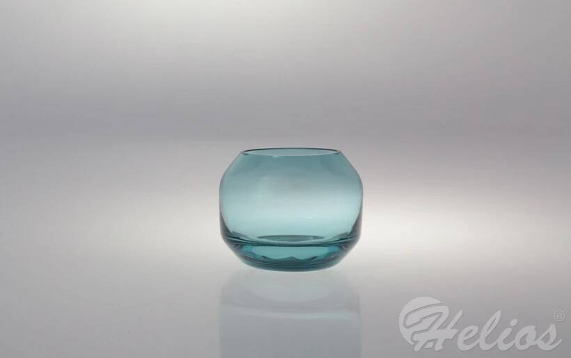 Krosno Glass S.A. Handmade / Świecznik 9 cm - Niebieski (3984) - zdjęcie główne
