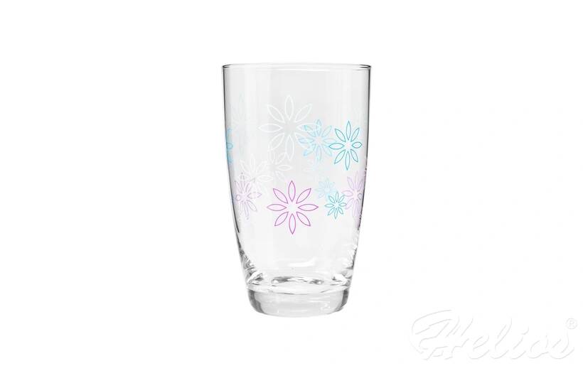 Krosno Glass S.A. Szklanki 450 ml / 2 szt. - Deco Line / Błękitne kwiaty (zd. 151) - zdjęcie główne