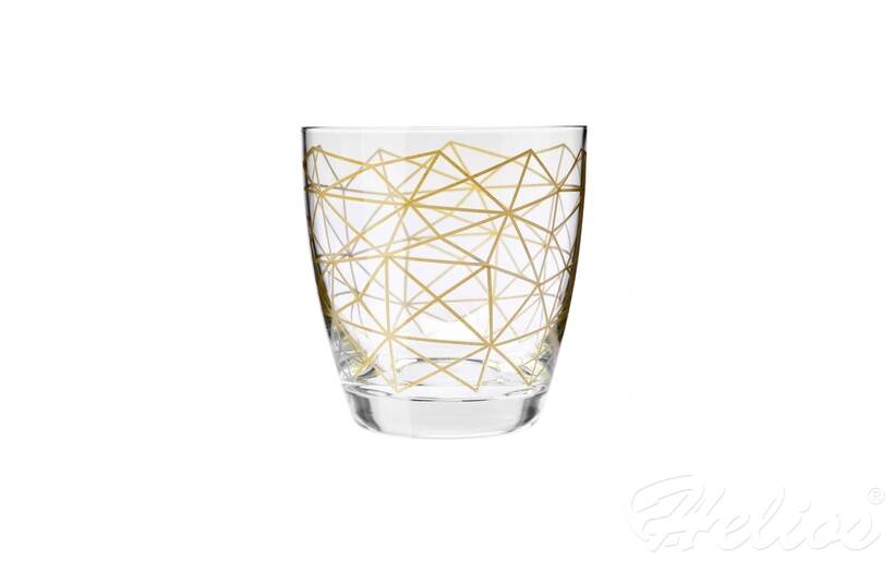 Krosno Glass S.A. Szklanki 370 ml / 2 szt. - Deco Line / Złota siatka (zd. 144) - zdjęcie główne