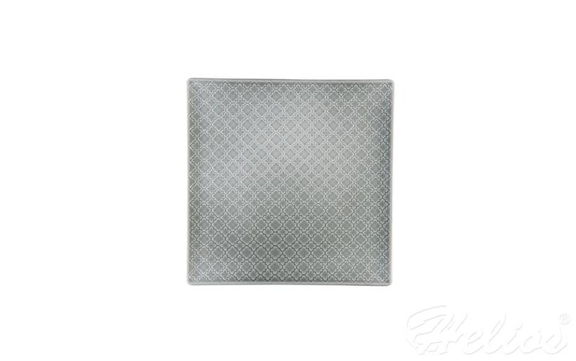 Helios szkło: Talerz płytki / kwadratowy 20,5 cm - K10E MARRAKESZ (szary)