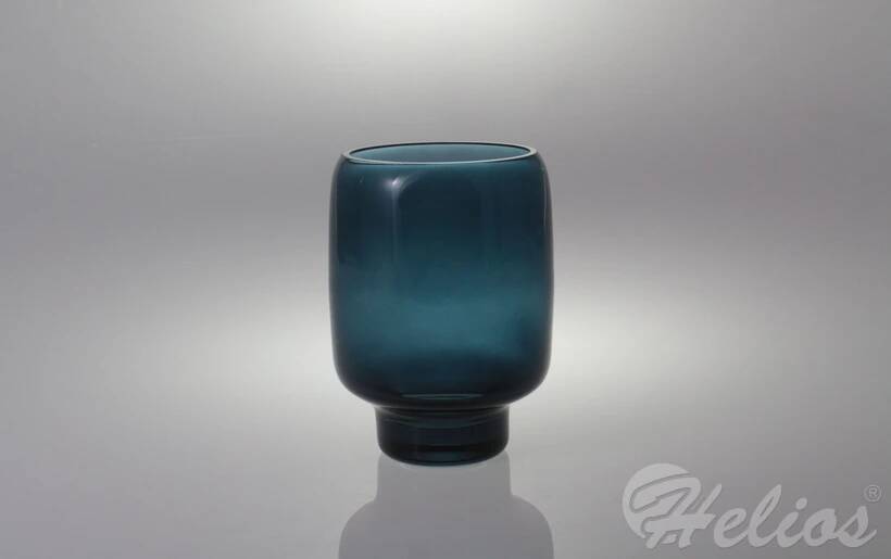 Helios szkło: Handmade / Świecznik 18 cm - TURKUS