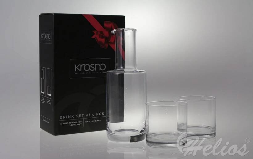 Krosno Glass S.A. Zestaw: karafka i szklanki 1+4 - Bezbarwny (KP-1112) - zdjęcie główne