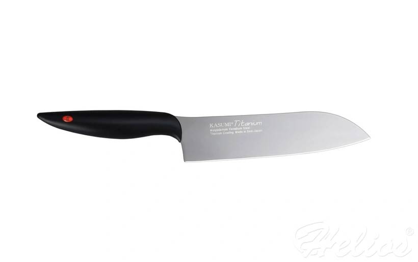 Kasumi Kasumi Nóż Santoku kuty Titanium dł. 18 cm, grafit (K-22018) - zdjęcie główne