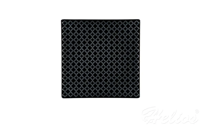 Krosno Glass S.A. Talerz płytki / kwadratowy 25,5 cm - K80E MARRAKESZ (czarny) - zdjęcie główne