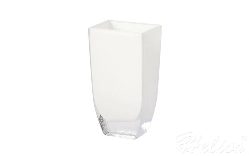 Krosno Glass S.A. Handmade / Wazon geometryczny 22 cm - Biały (6483) - zdjęcie główne