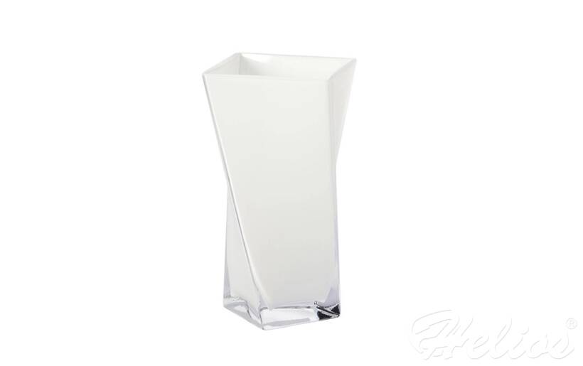 Krosno Glass S.A. Handmade / Wazon z grubym dnem 28 cm - Biały (6374) - zdjęcie główne