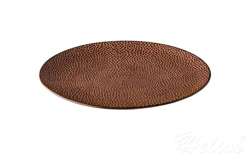 Helios szkło: Talerz płytki 27,5 cm / brązowy - Honeycomb (773192)