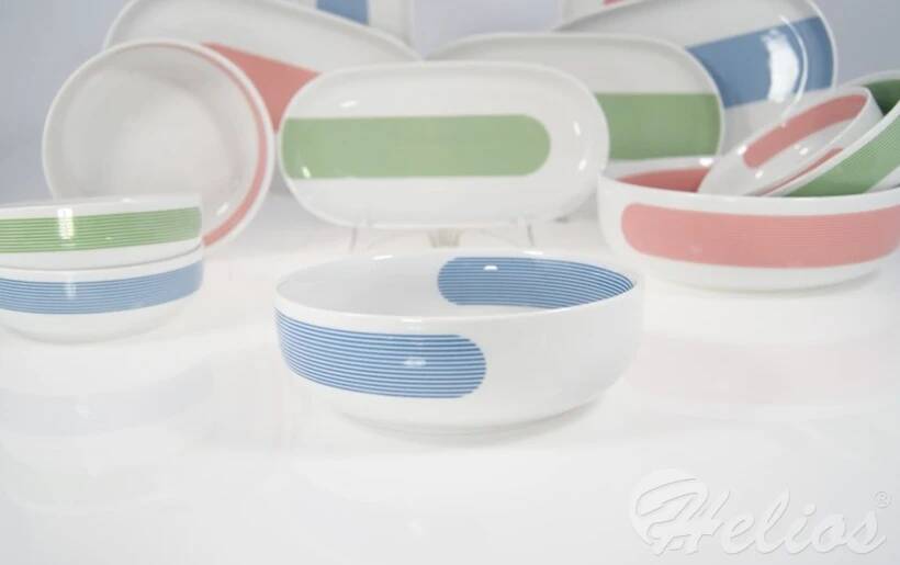 Ćmielów Design Studio MIX & MATCH / NEW ATELIER: Salaterka cylindryczna 16 cm - BLUE - zdjęcie główne