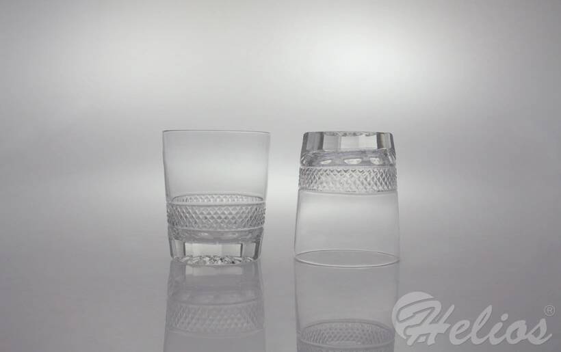 Bohemia Szklanki kryształowe do whisky 290 ml - KW05 Kratka (KW05WH) - zdjęcie główne