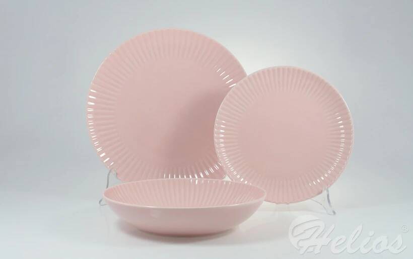 Lubiana Zestaw talerzy dla 6 osób - K70 DAISY Różowa - zdjęcie główne