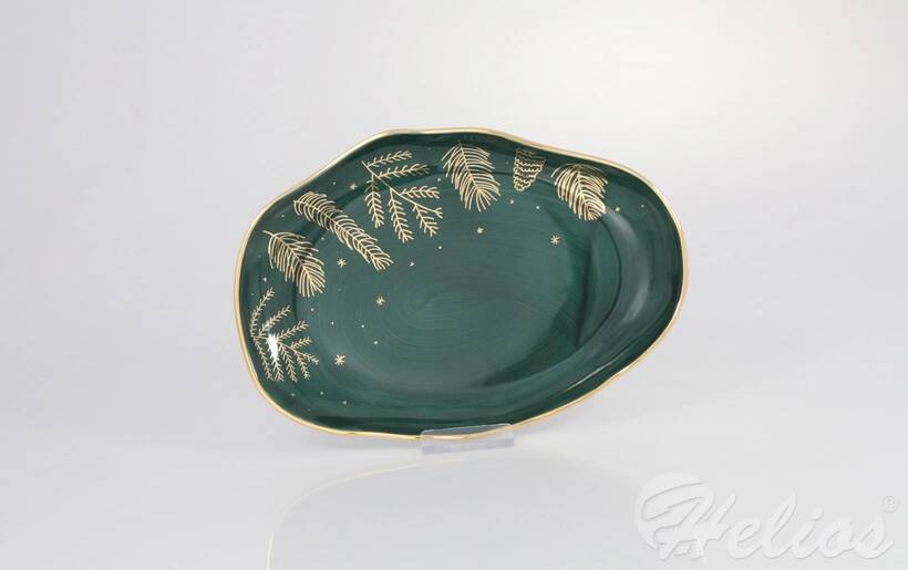 Helios szkło: Talerz deserowy 21 cm - 0352 STONE AGE Święta