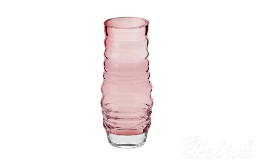 Krosno Glass S.A. Wazon ryflowany 25 cm / Burgund (B072) - zdjęcie główne