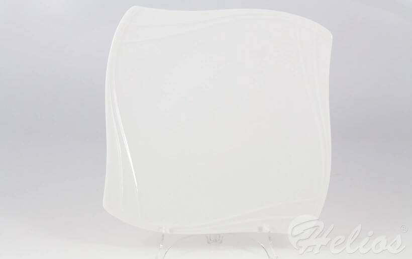 Helios szkło: Talerz płytki 27 cm - VANITY Biały