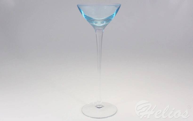 Krosno Glass S.A. Handmade / Świecznik 34 cm - Kolekcja TURKUSOWA (3071) - zdjęcie główne