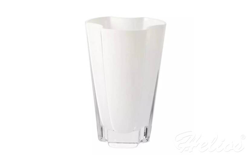 Krosno Glass S.A. Biały wazon koniczyna 22,5 cm - HOME & LIVING (C908) - zdjęcie główne