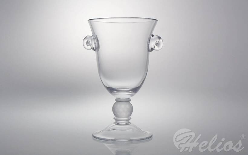 Krosno Glass S.A. Handmade / Wazon zdobiony 28 cm - BEZBARWNY (B183) - zdjęcie główne