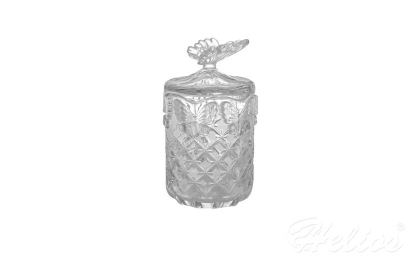 Helios szkło: Pojemnik kryształowy z motylem 23 cm - BUTERFLY (568038)