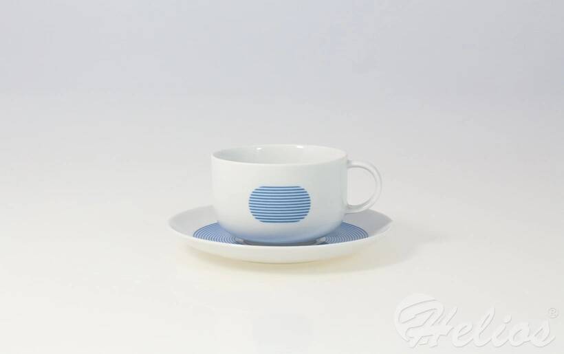 Ćmielów Design Studio MIX&MATCH / NEW ATELIER: Filiżanka 0,28 l ze spodkiem - BLUE (G087) - zdjęcie główne