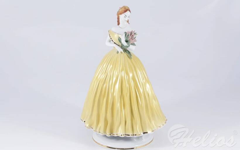 Ćmielów Figurka porcelanowa - MARKIZA w żółtej sukni (0060)  - zdjęcie główne
