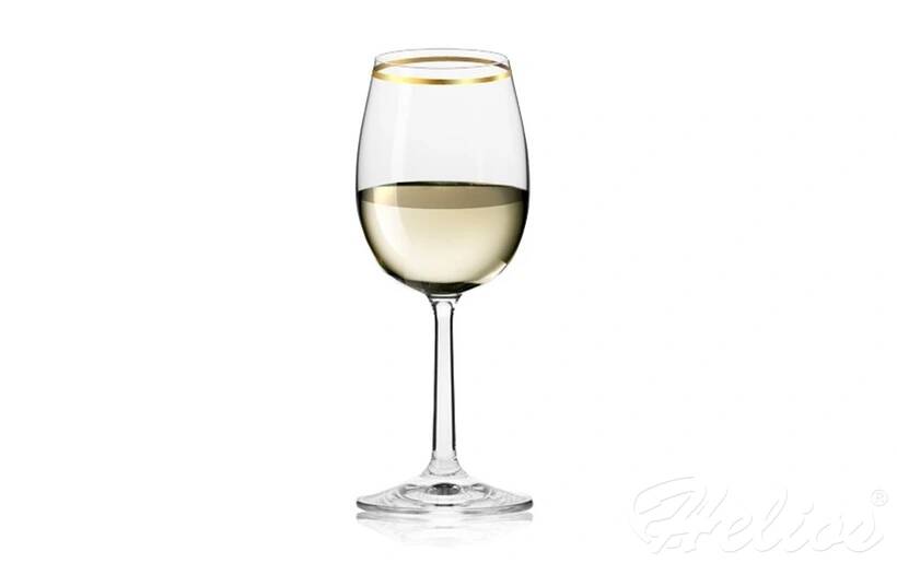 Krosno Glass S.A. Kieliszki do wina 250 ml - BASSIC Glass / Złoty Pasek (FKMA357) - zdjęcie główne