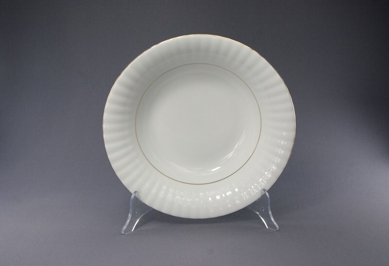 Helios szkło: Salaterka okrągła 23 cm - B014 IWONA Złota linia