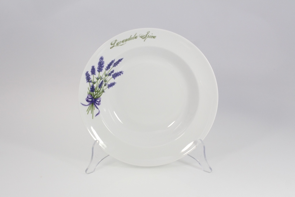 Helios szkło: Talerz głęboki 24 cm - 5979 LAWENDA (Roma)