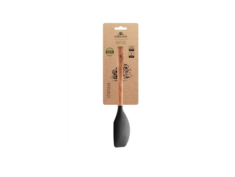 Helios szkło: Szpatułka silikonowa kuchenna 31 cm - NATUR