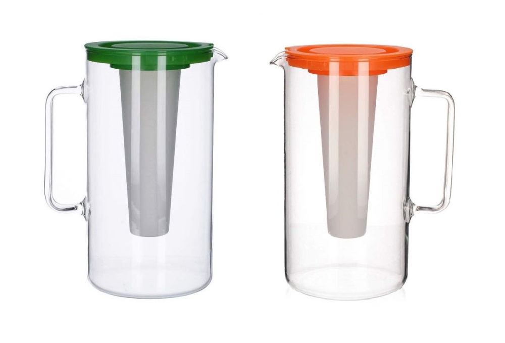 Helios szkło: Dzbanek z wkładem na lód / herbatę 2,5 l (2544/L/S)