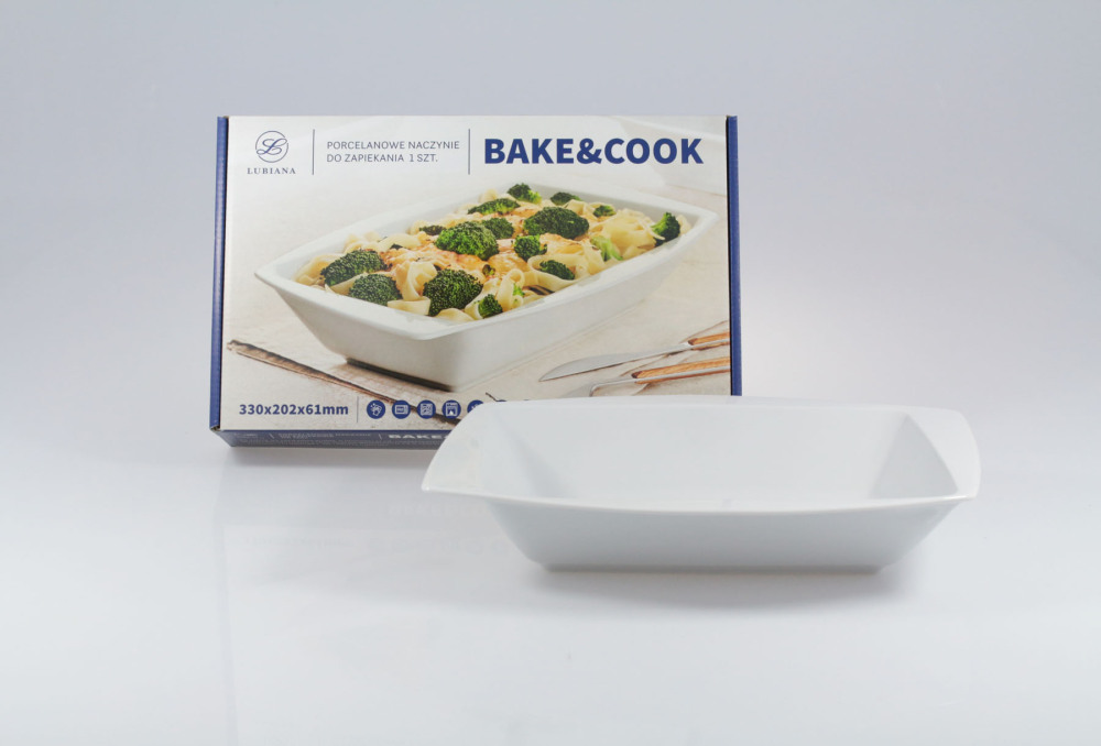 Helios szkło: Bake&Cook: Naczynie do zapiekania 330 Rumba (LU1651BC)