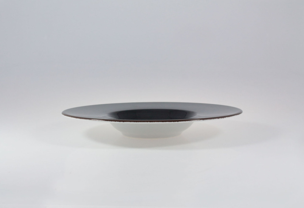 Helios szkło: Talerz do deseru 27 cm - 6591Z Wersal (czarny)