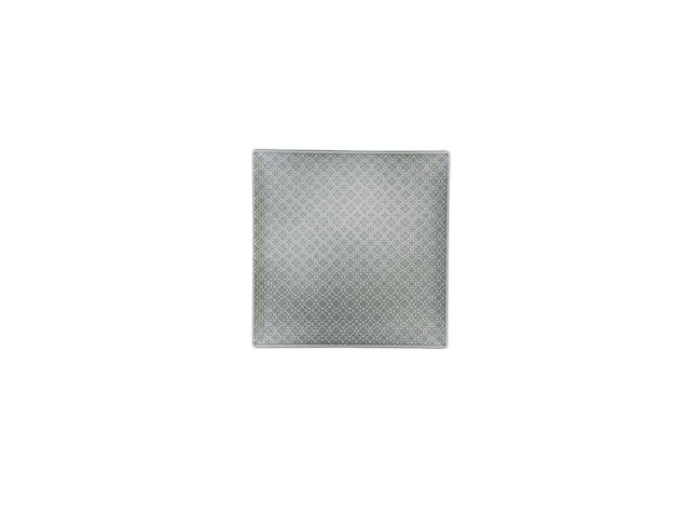 Helios szkło: Talerz płytki / kwadratowy 11 cm - K10E MARRAKESZ (szary)