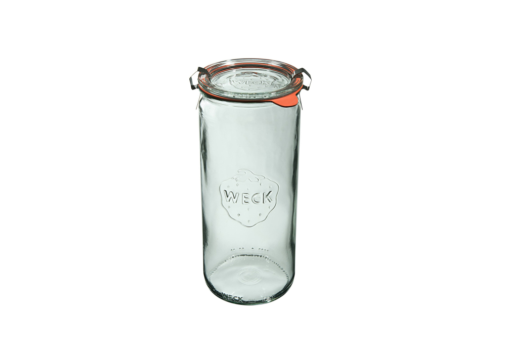 Helios szkło: Słoiki z pokrywką, uszczelką i 2 zapinkami / 1040 ml - WECK Zylinder (WE-908-80PUZ)
