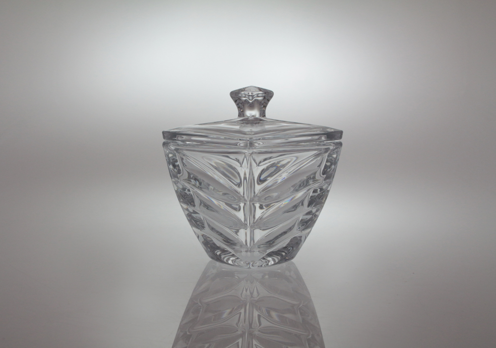 Helios szkło: Bomboniera kryształowa 18 cm - FACET (955784)