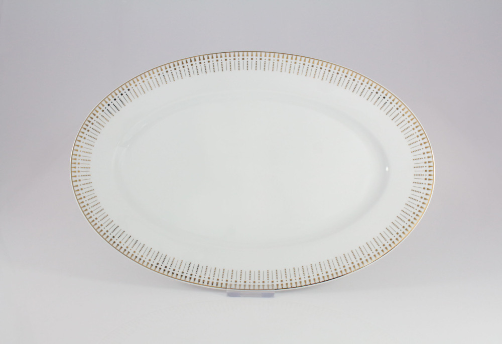 Helios szkło: Półmisek 33 cm - G682 YVONNE Złoty Miraż