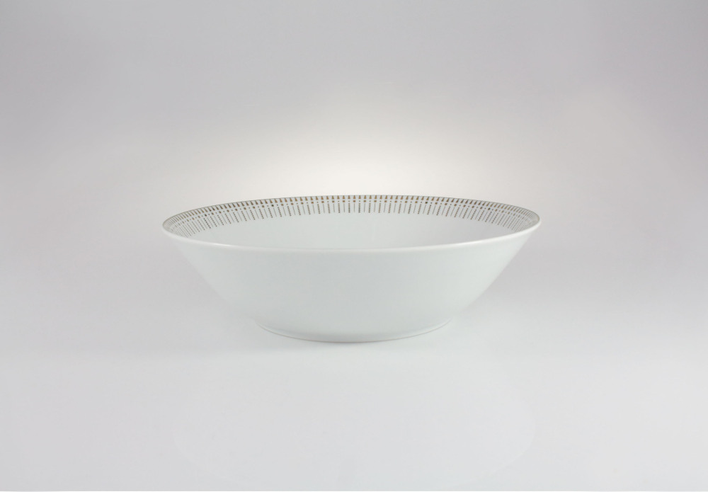 Helios szkło: Salaterka 23 cm - G682 YVONNE Złoty Miraż