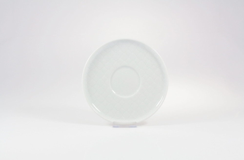 Helios szkło: Spodek 15 cm - MARRAKESZ biały (LU4279)