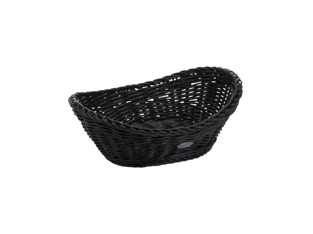 Helios szkło: Kosz owalny do pieczywa 23,5 cm - Czarny (02096119101)