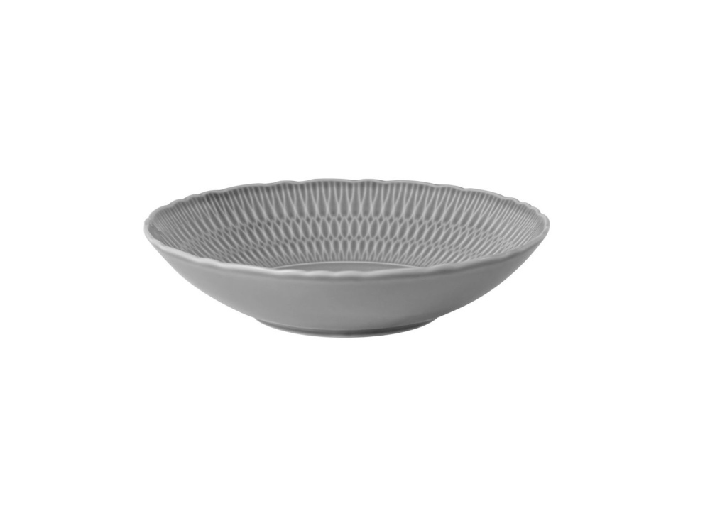 Helios szkło: Talerz głęboki 22 cm - SOFIA / LB01 Szara