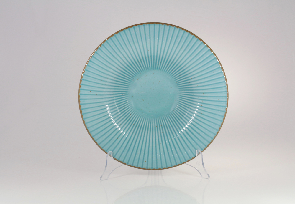 Helios szkło: Talerz głęboki do pasty 30 cm - K630 Art Turkus (Daisy)