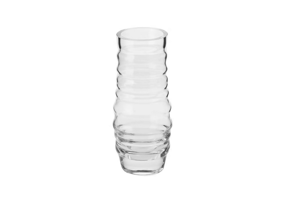 Helios szkło: Wazon ryflowany 25 cm (B072)