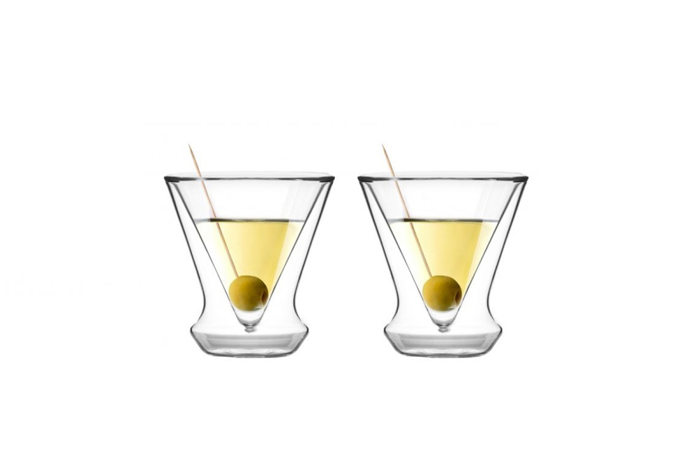 Helios szkło: Kieliszki do martini z podwójną ścianką 155 ml / 2 szt. - SOHO (AMO8937)