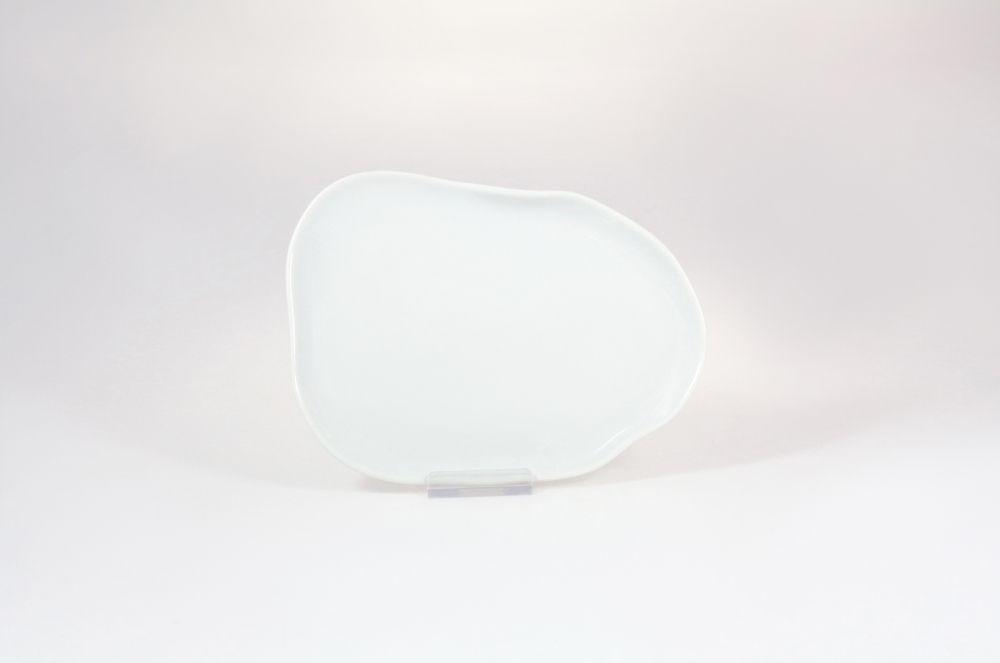 Helios szkło: Spodek 17 cm / 1 szt. - STONE AGE Biały (LU4612)
