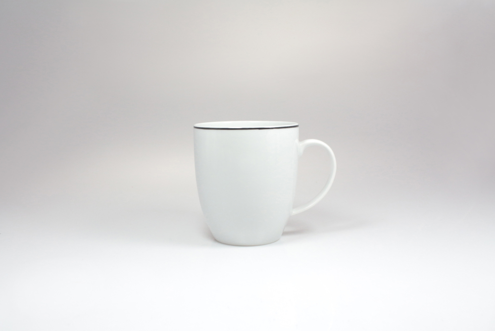 Helios szkło: Kubek 380 ml - Modern Czarna Linia WA-150
