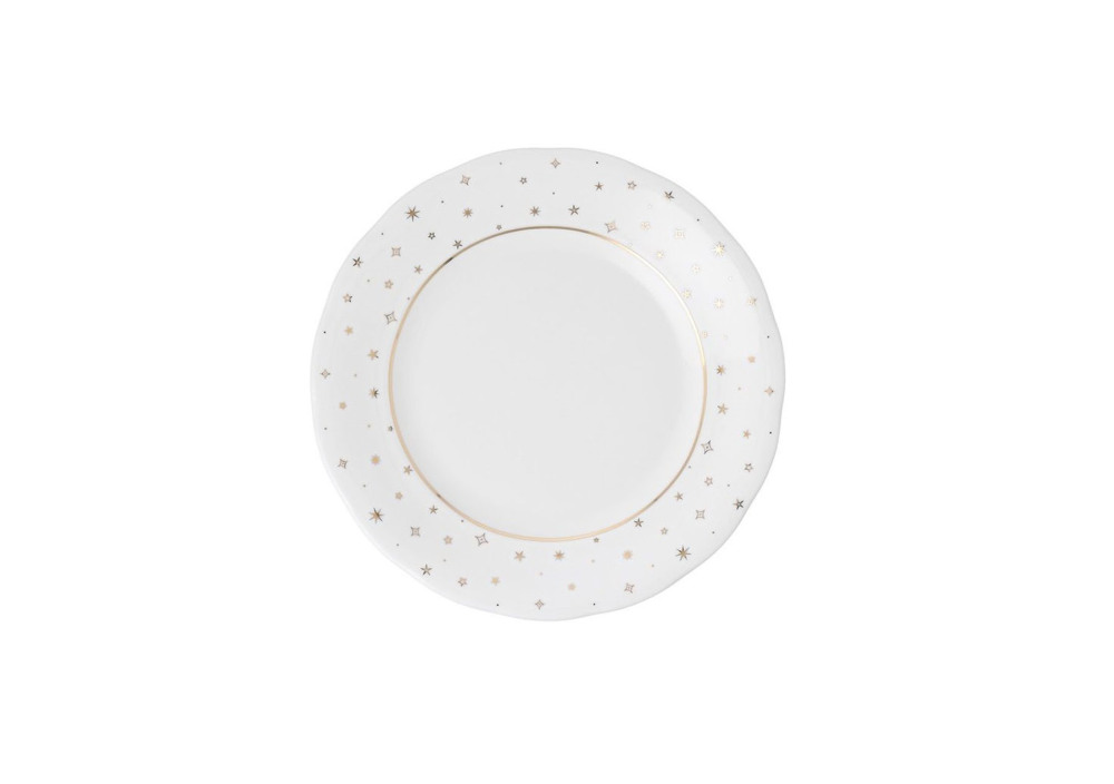 Helios szkło: Talerz deserowy 19 cm - BN07 Alaska Blask Świąt