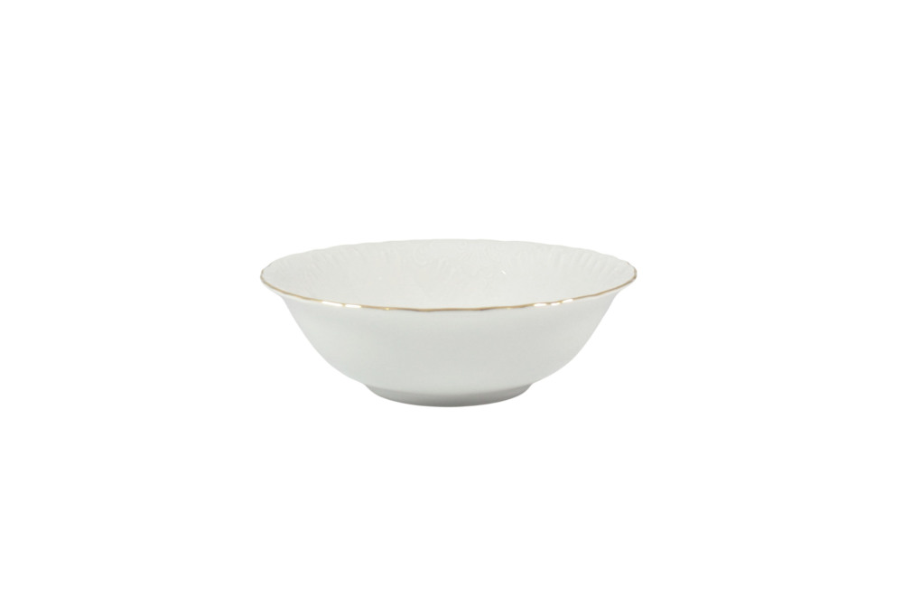 Helios szkło: Salaterka okrągła 17 cm - 3604 ROCOCO Złoty pasek