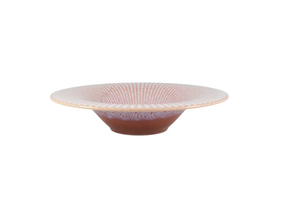 Helios szkło: Talerz głęboki do pasty 30,5 cm - STONEWARE S011T Blush (Daisy)