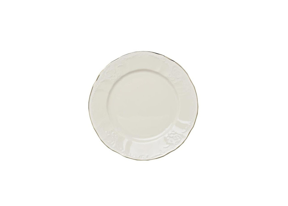 Helios szkło: Talerz płytki 19 cm - Bernadotte Ivory Gold (208527)