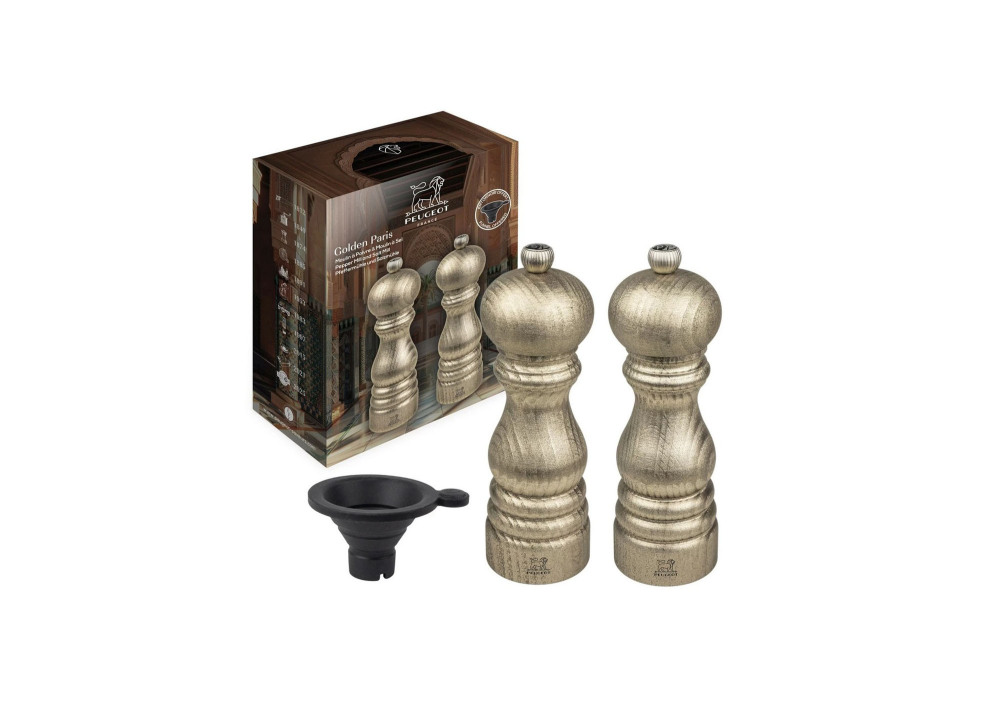 Helios szkło: Zestaw młynków 18 cm - Paris Golden (PG-48006)