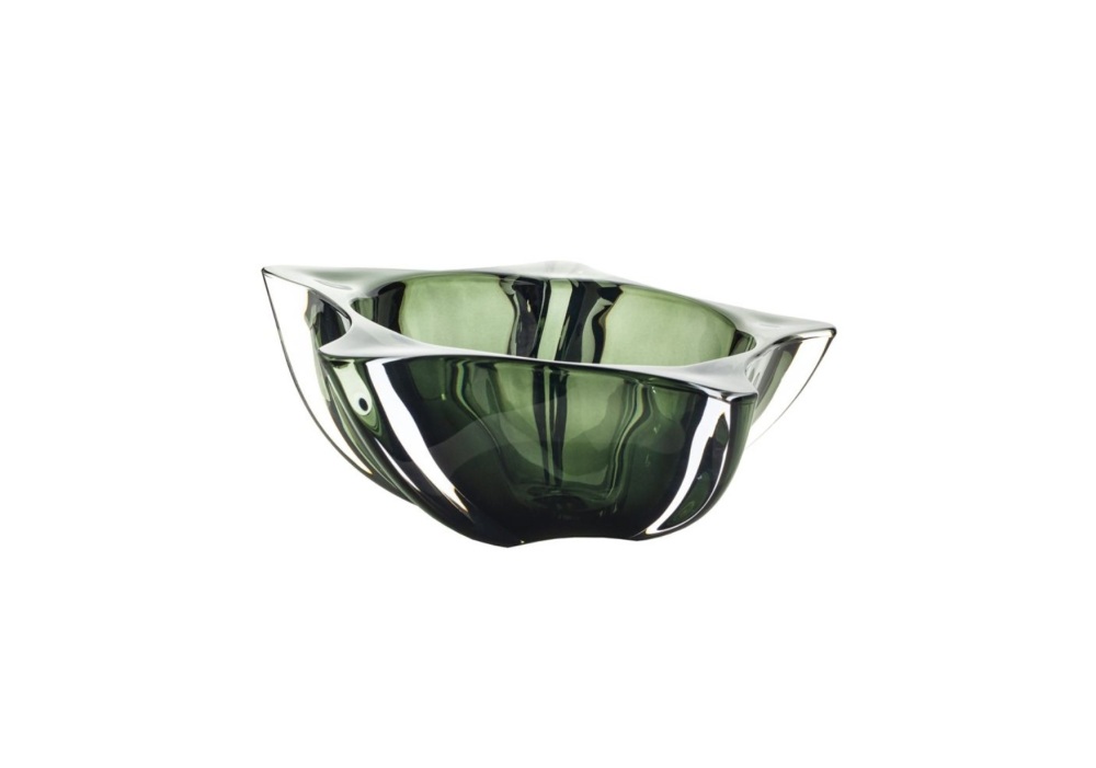 Helios szkło: Misa kryształowa 30,5 cm - Yoko Smokey Green (114822)