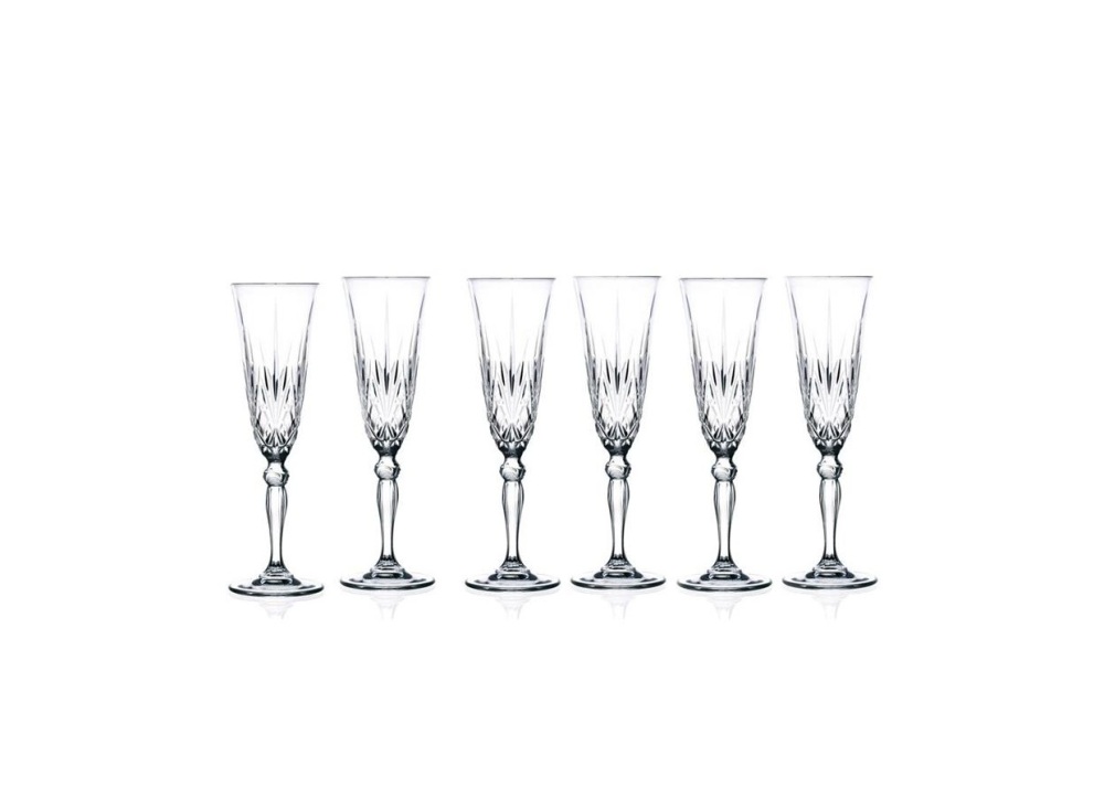 Helios szkło: Kieliszki do szampana 160 ml / 6 szt. - Melodia (256000)
